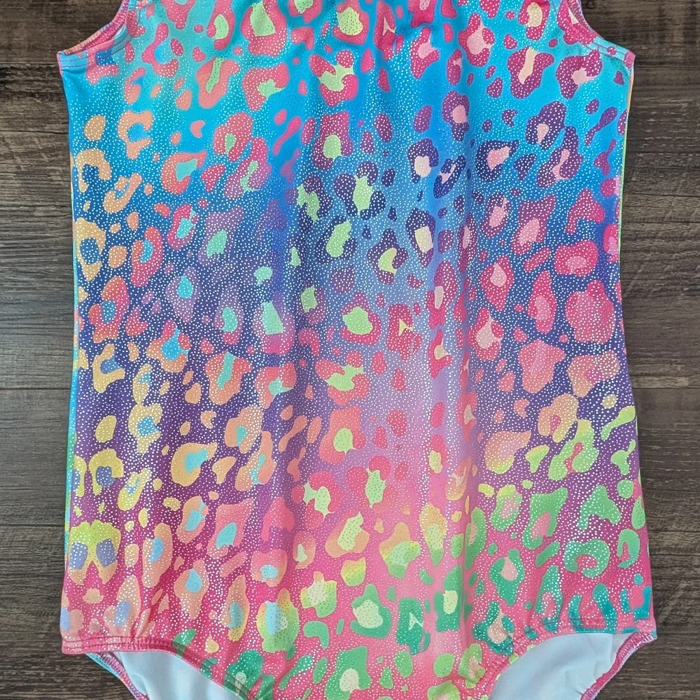 Rainbow Leopard Leotard